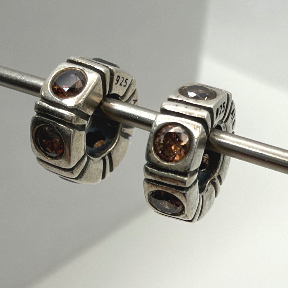Pandora Trinity Amber Brown Spacers